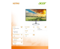Acer H277HUSMIPUZ srebrny - 305839 - zdjęcie 2
